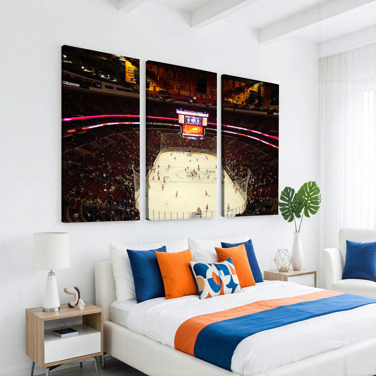 98213-MGV-CV-36X24 - Wachovia Center Prior to Flyers Game Ice Hockey Stadium