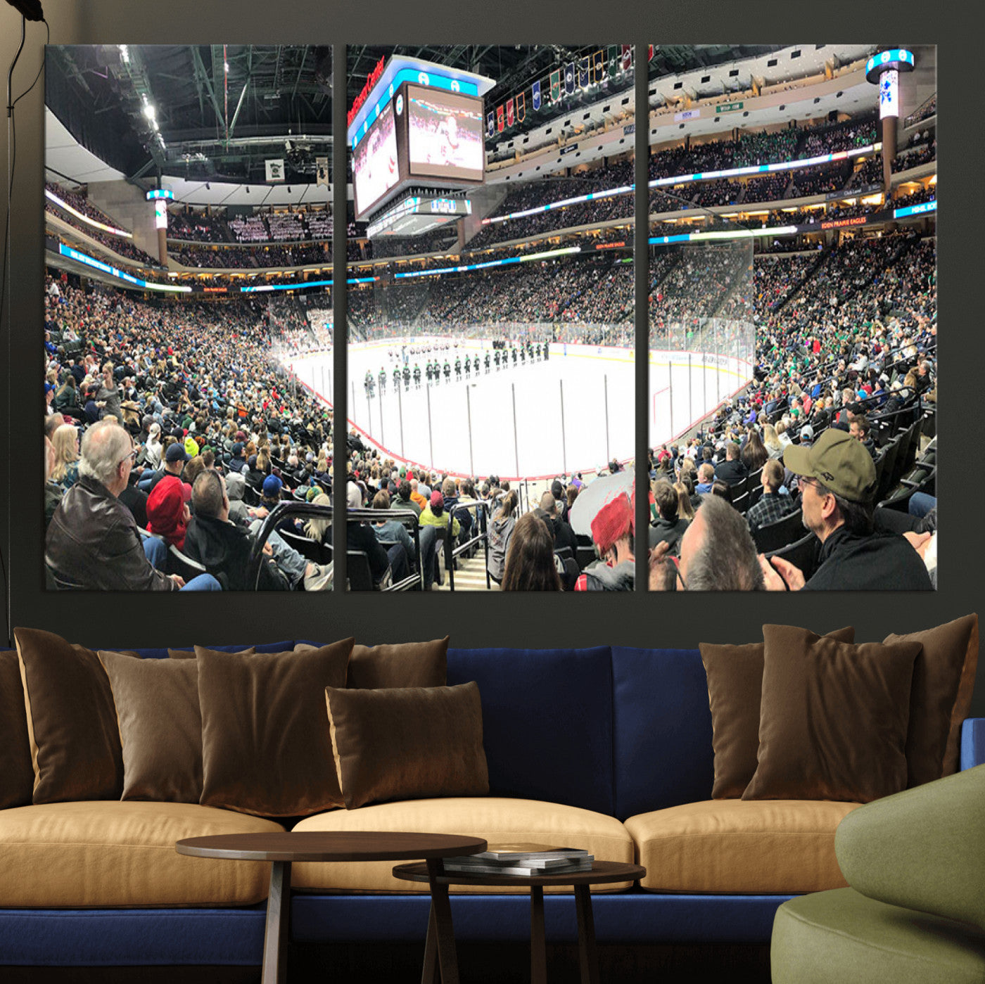 44414-MGV-CV-36X24-Xcel Energy Center St Paul Minnesota Wild Ice Hockey Stadium Canvas, Minnesota Wild Ice Hockey