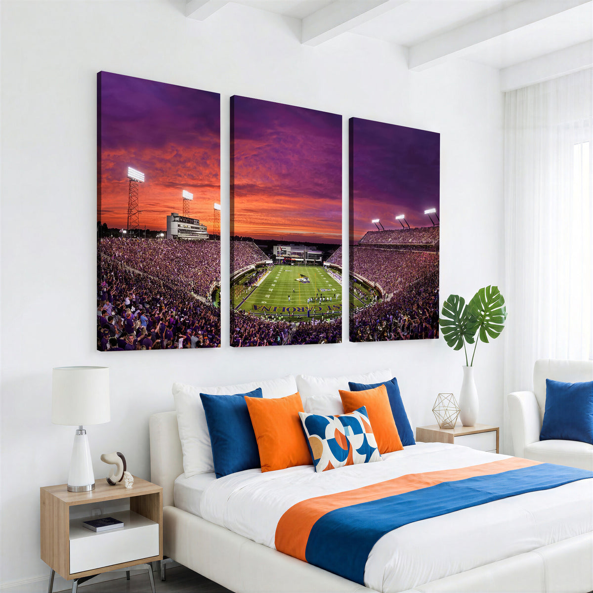 88575-MGV-CV-36X24 - East Carolina University Pirates Football Print Canvas- Greenville Dowdy-Ficklen Stadium Wall Art