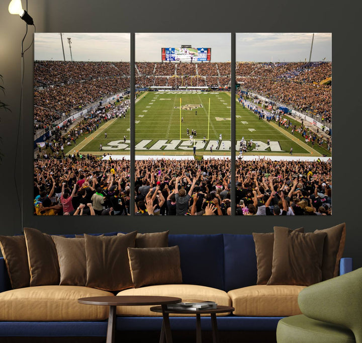 UCF Knights Football Team Print - Orlando FBC Mortgage Stadium Wall Art Canvas Print