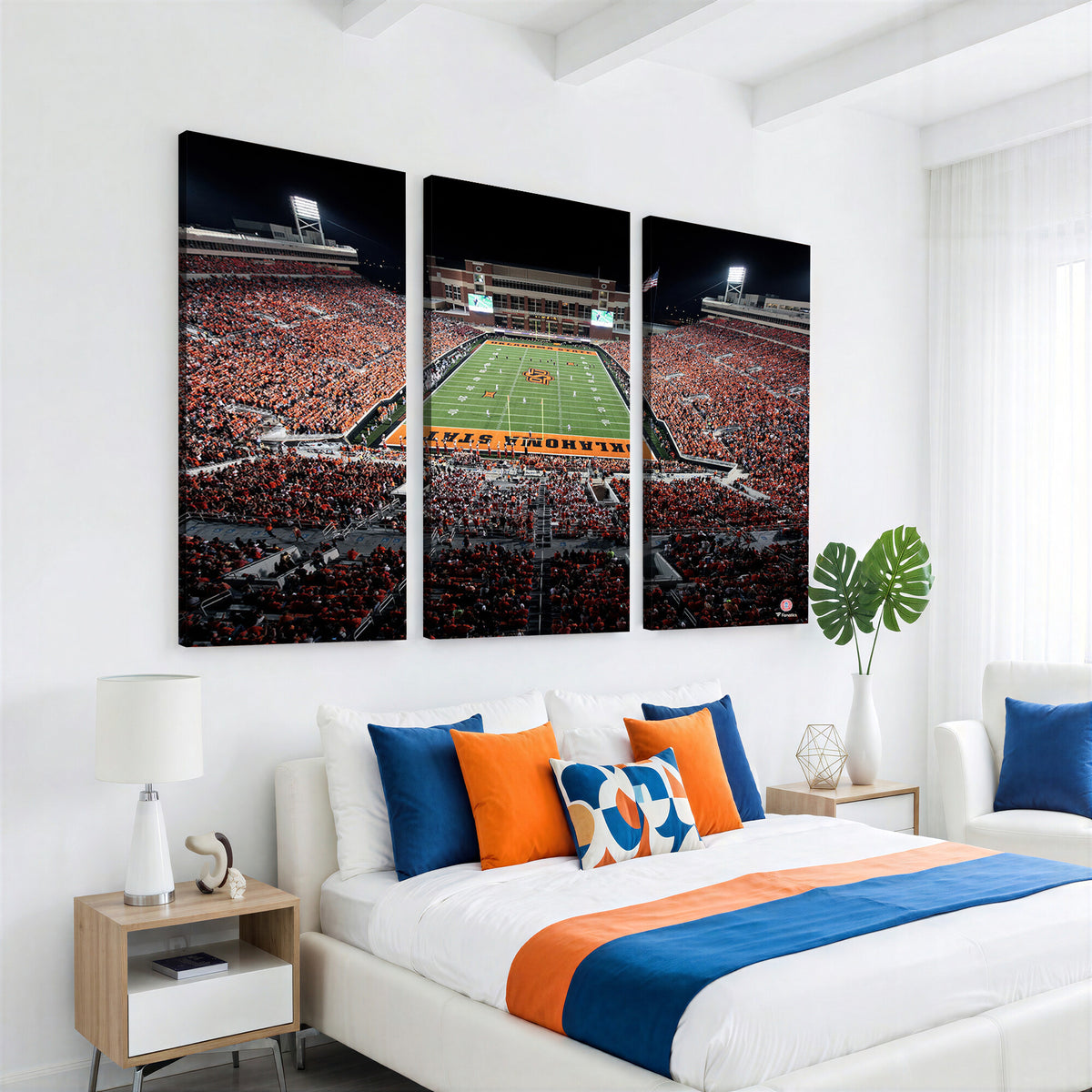 81675-MGV-CV-36X24 - Boone Pickens Stadium Wall Art Oklahoma State Cowboys Print