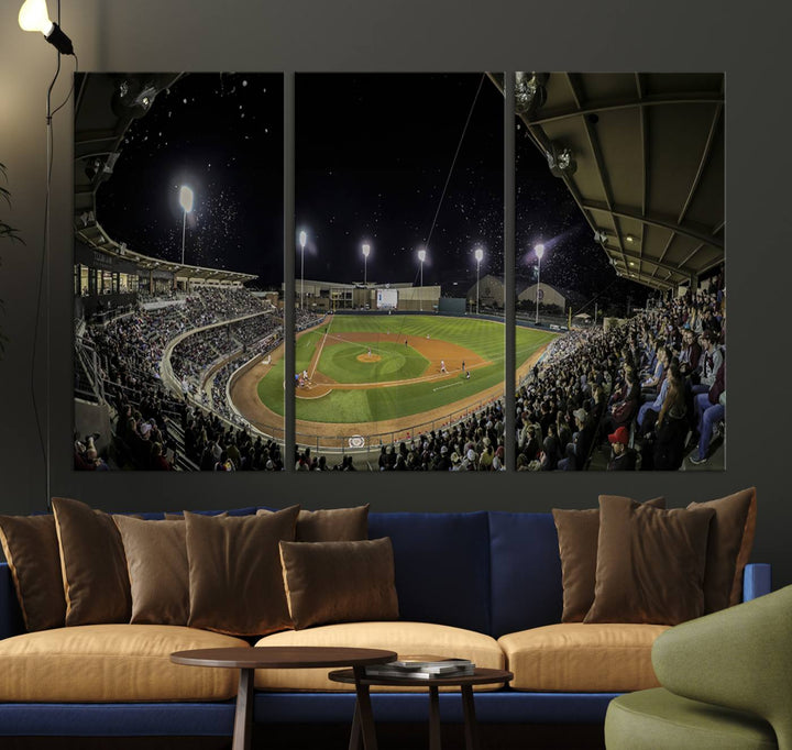 Olsen Field at Blue Bell Park - Texas A&M Aggies Baseball Stadium Wall Art Canvas Print