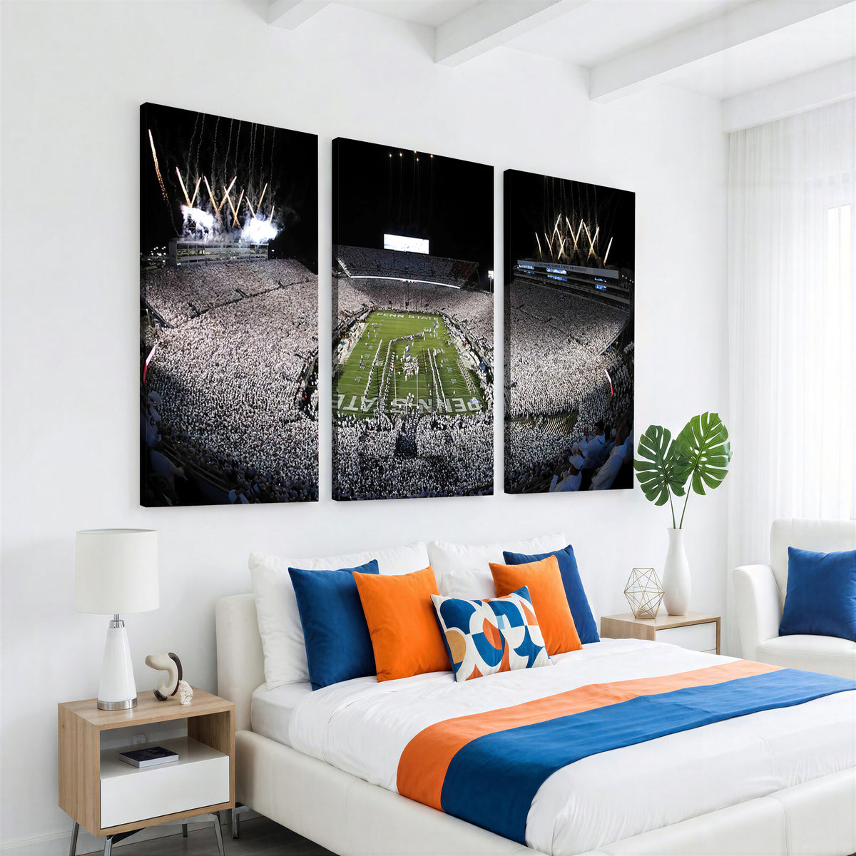 84537-MGV-CV-36X24 - Penn State Beaver Stadium Canvas Wall Art - Nittany Lions Football Print