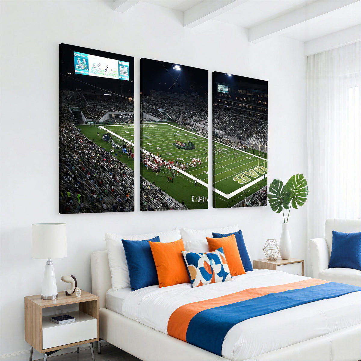 81740-MGV-CV-36X24 - UAB Blazers Football Team Print - Birmingham Protective Stadium Wall Art Canvas Print