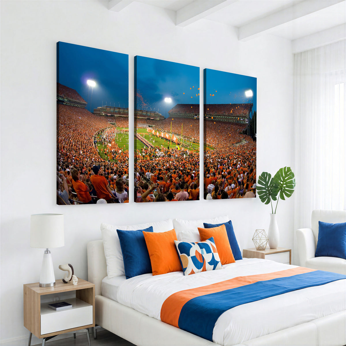 26196-MGV-CV-36X24 - Clemson University Tigers Football Team Print, Clemson