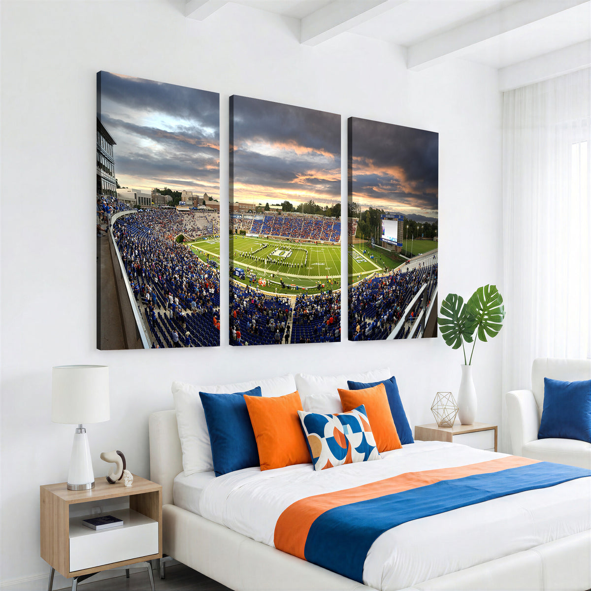 60433-MGV-CV-36X24 - Duke University Blue Devils Football Team Print, Durham