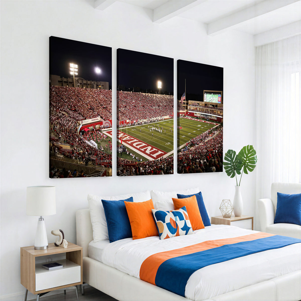 82748-MGV-CV-36X24 - Indiana University Hoosiers Football Team Print Canvas