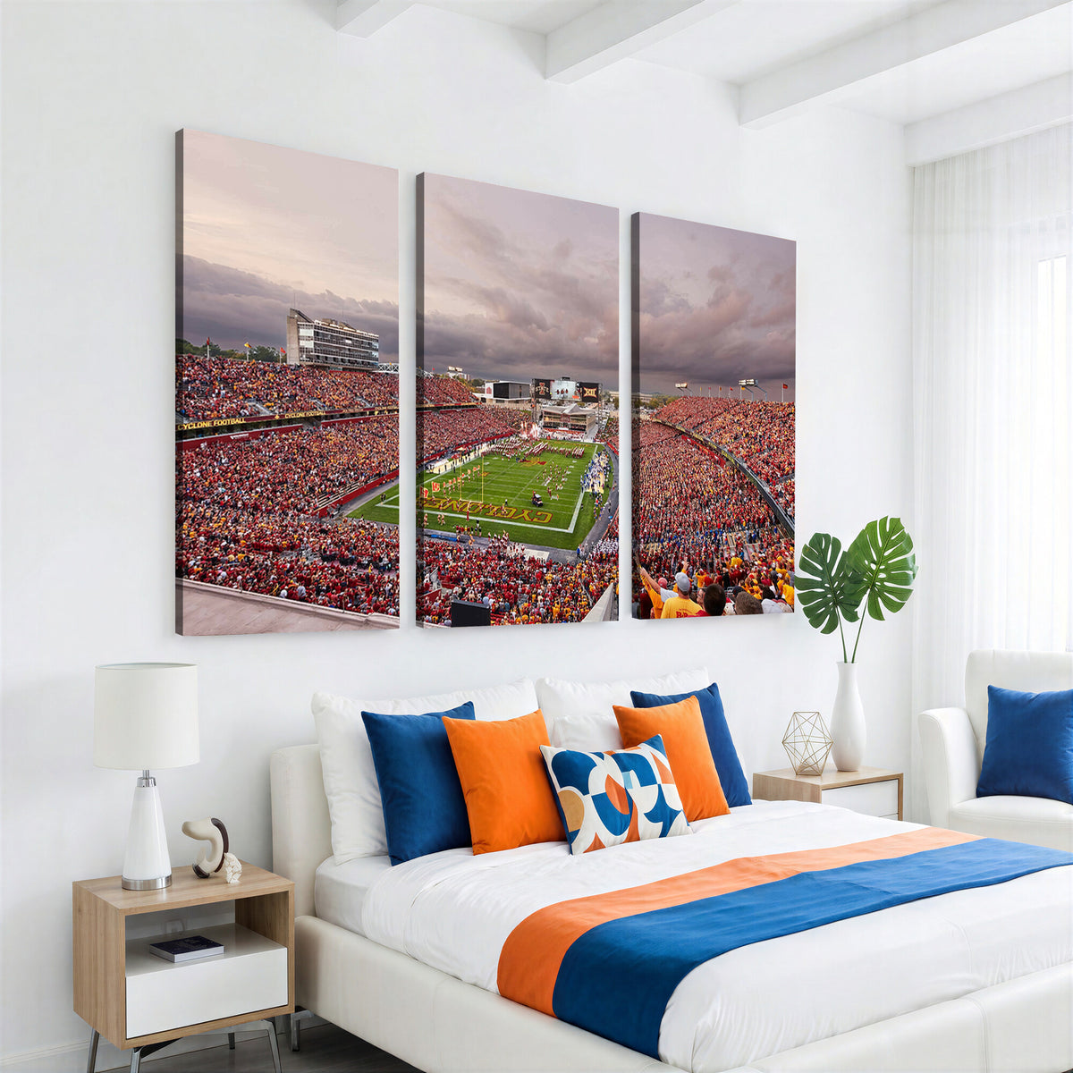 50373-MGV-CV-36X24 - Iowa State University Cyclones Football Team Print, Ames