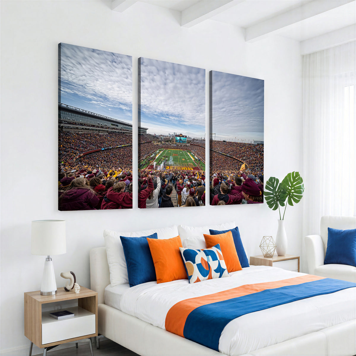 38459-MGV-CV-36X24 - University of Minnesota Golden Gophers Football Team Print, Framed and Ready to Hang