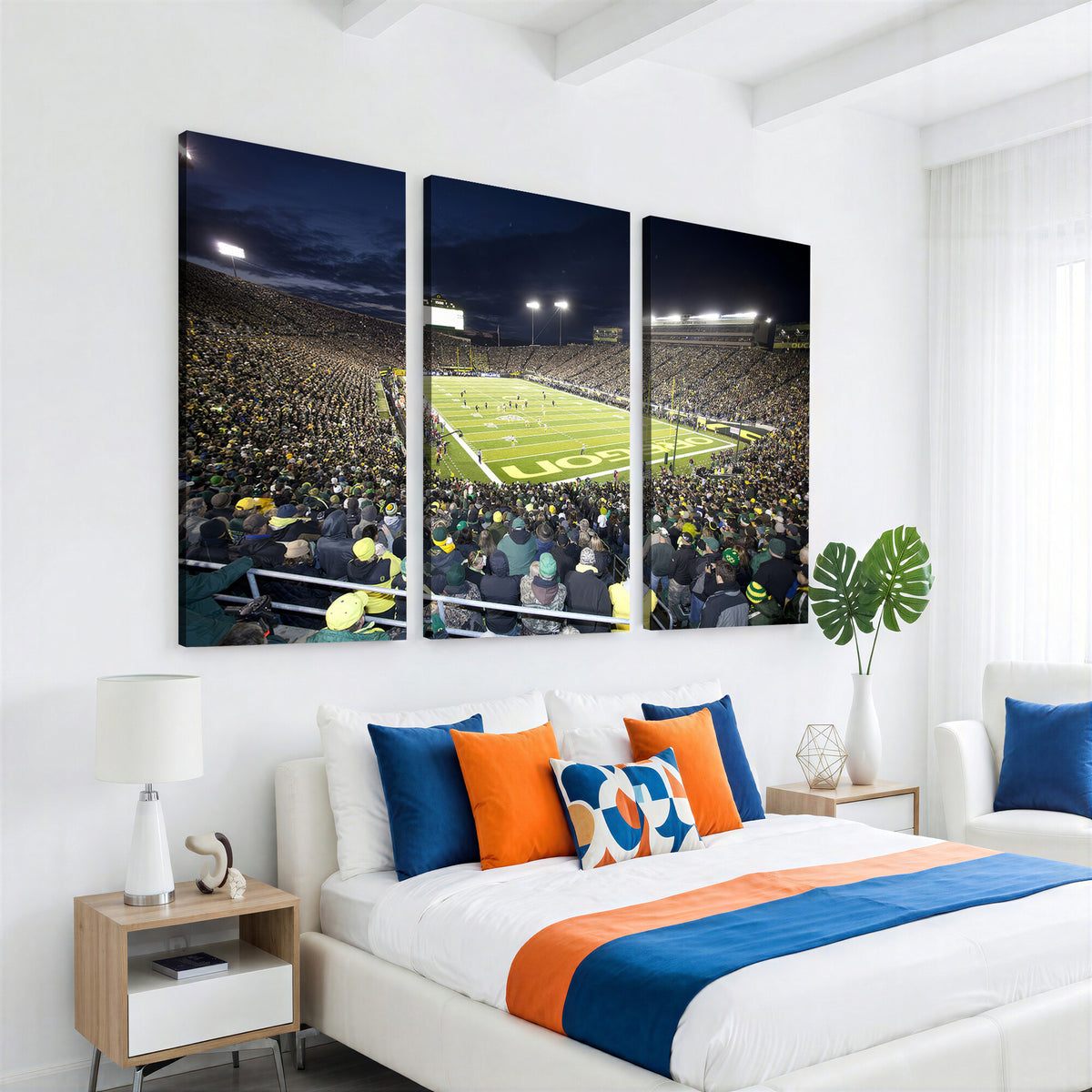 48756-MGV-CV-36X24 - University of Oregon Ducks Football Team Print, Eugene
