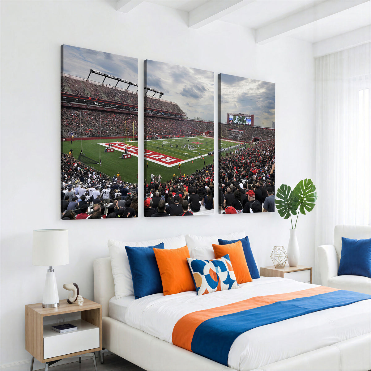 66777-MGV-CV-36X24 - Rutgers Scarlet Knights Football Team Print, SHI Stadium