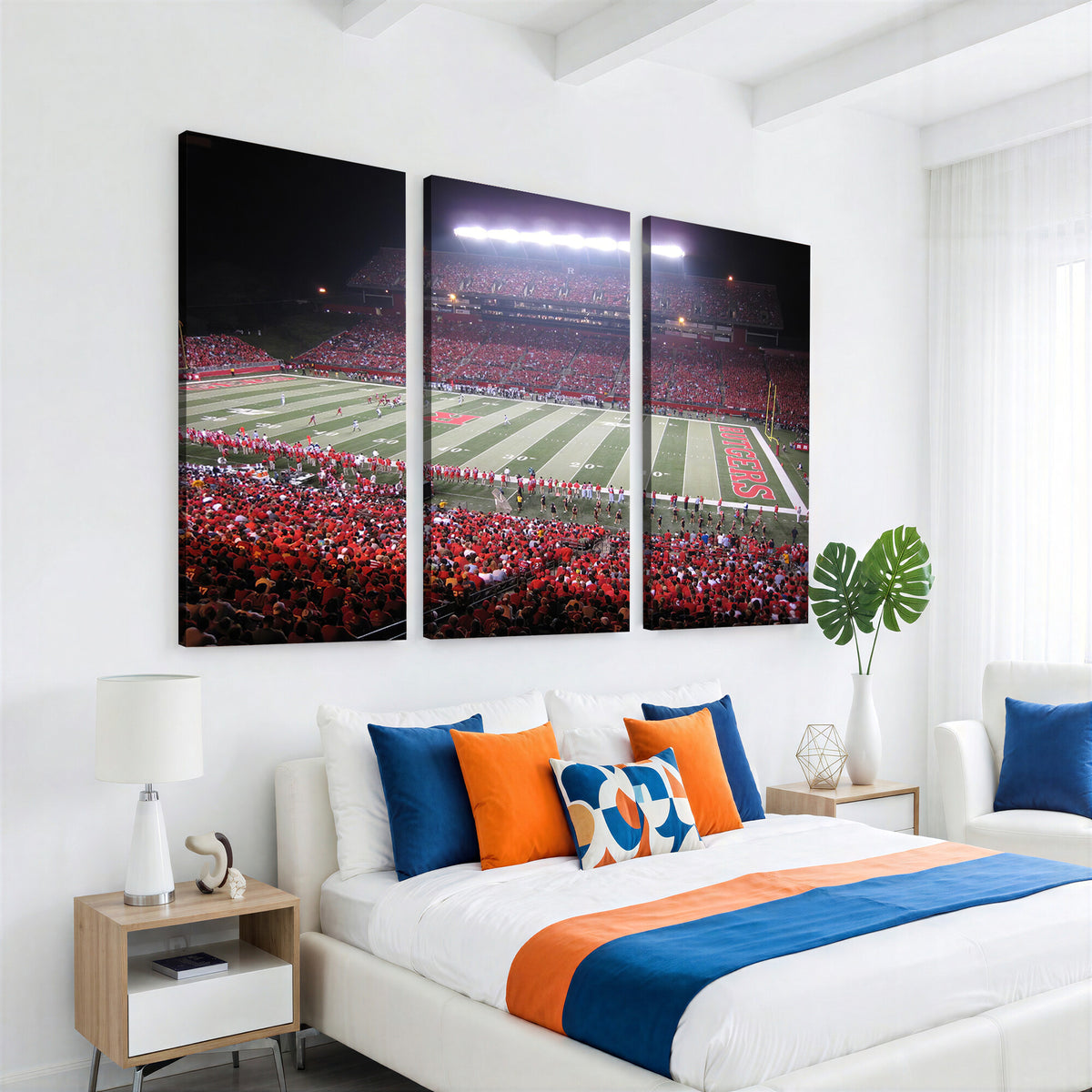 53225-MGV-CV-36X24 - Rutgers University Scarlet Knights Football Team Print
