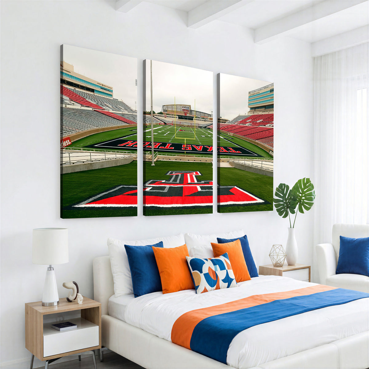 43169-MGV-CV-36X24 - Texas Tech Red Raiders Football Team Print, Lubbock Jones AT&T Stadium