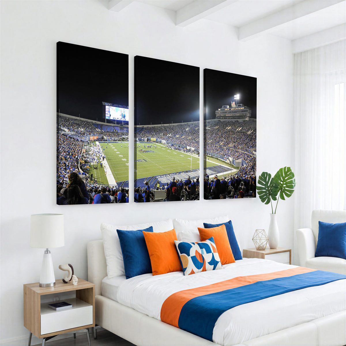 10894-MGV-CV-36X24 - University of Memphis Tigers Football Team Print, Memphis, Framed and Ready to Hang