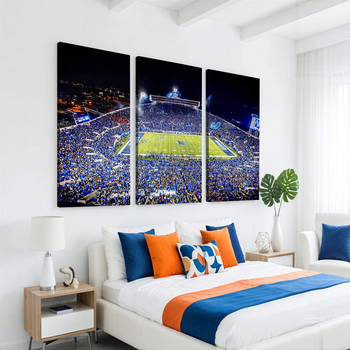 11665-MGV-CV-36X24 - University of Memphis Tigers Football Team Print, Memphis