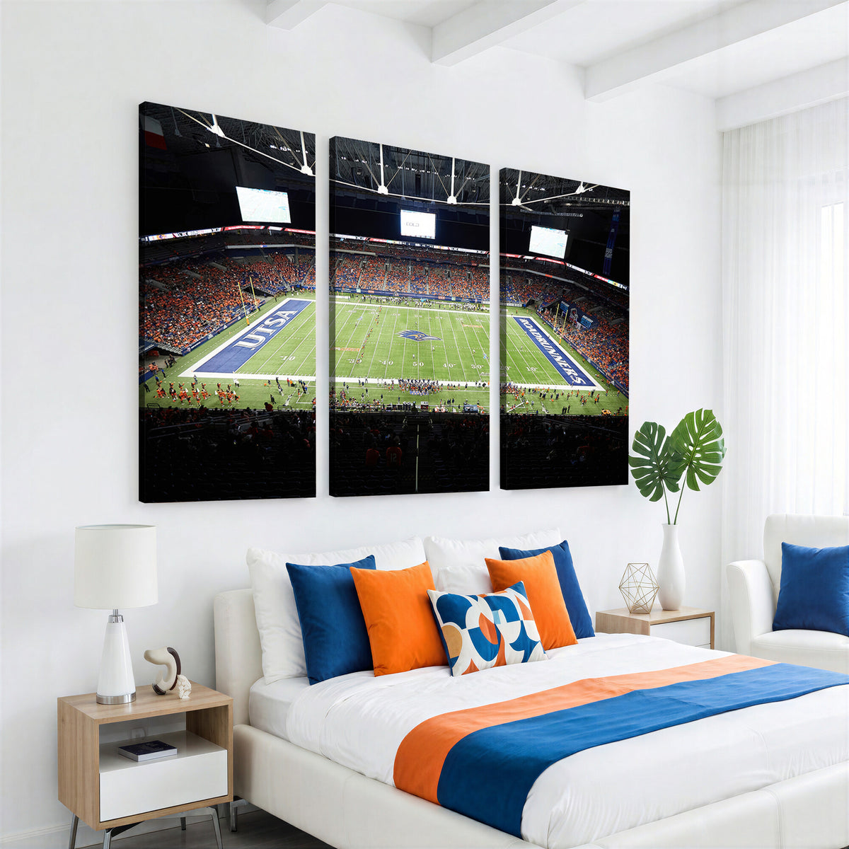 98617-MGV-CV-36X24 - The University of Texas at San Antonio Roadrunners Football Team Print, San Antonio Alamodome