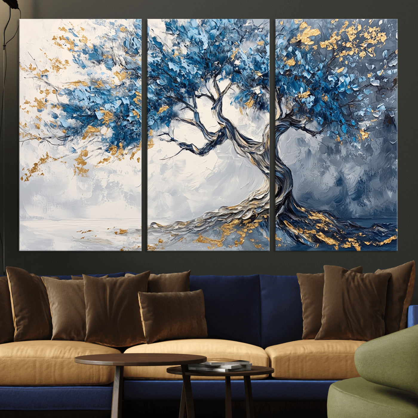 -Abstract Tree Painting Canvas Wall Art | Tree of Life Painting Wall Art Canvas Print
