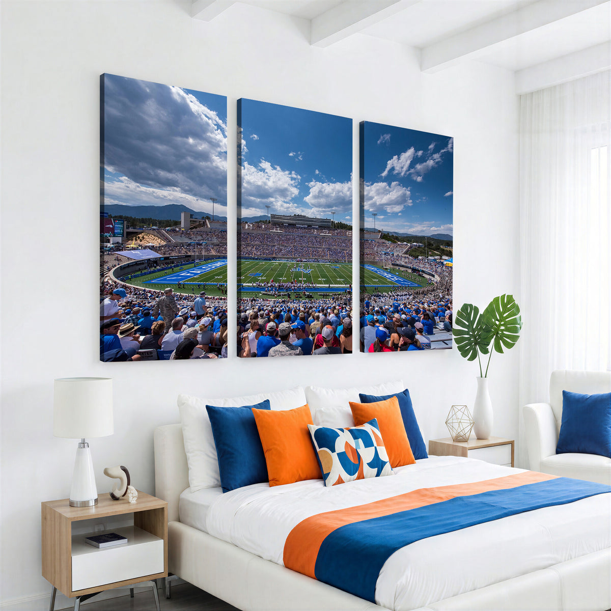 59281-MGV-CV-36X24 - Air Force Falcons Football Team Print, Colorado Springs
