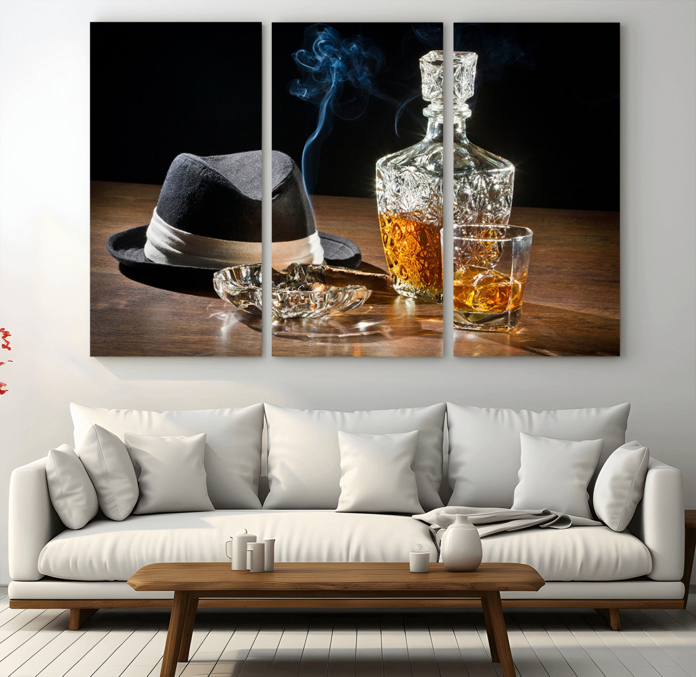 14629-MGV-CV-36X24-Extra Large Bourbon Wall Art – Whiskey Bar Theme Vintage Bottle Canvas Print Decor for Home, Living Room, Office