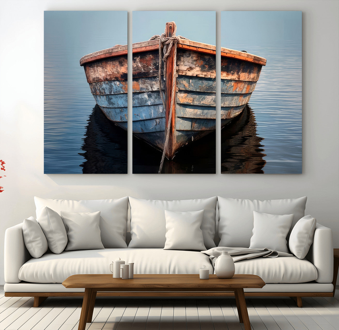 39011-MGV-CV-36X24-Stunning Vintage Boat Canvas Print | Nautical Wall