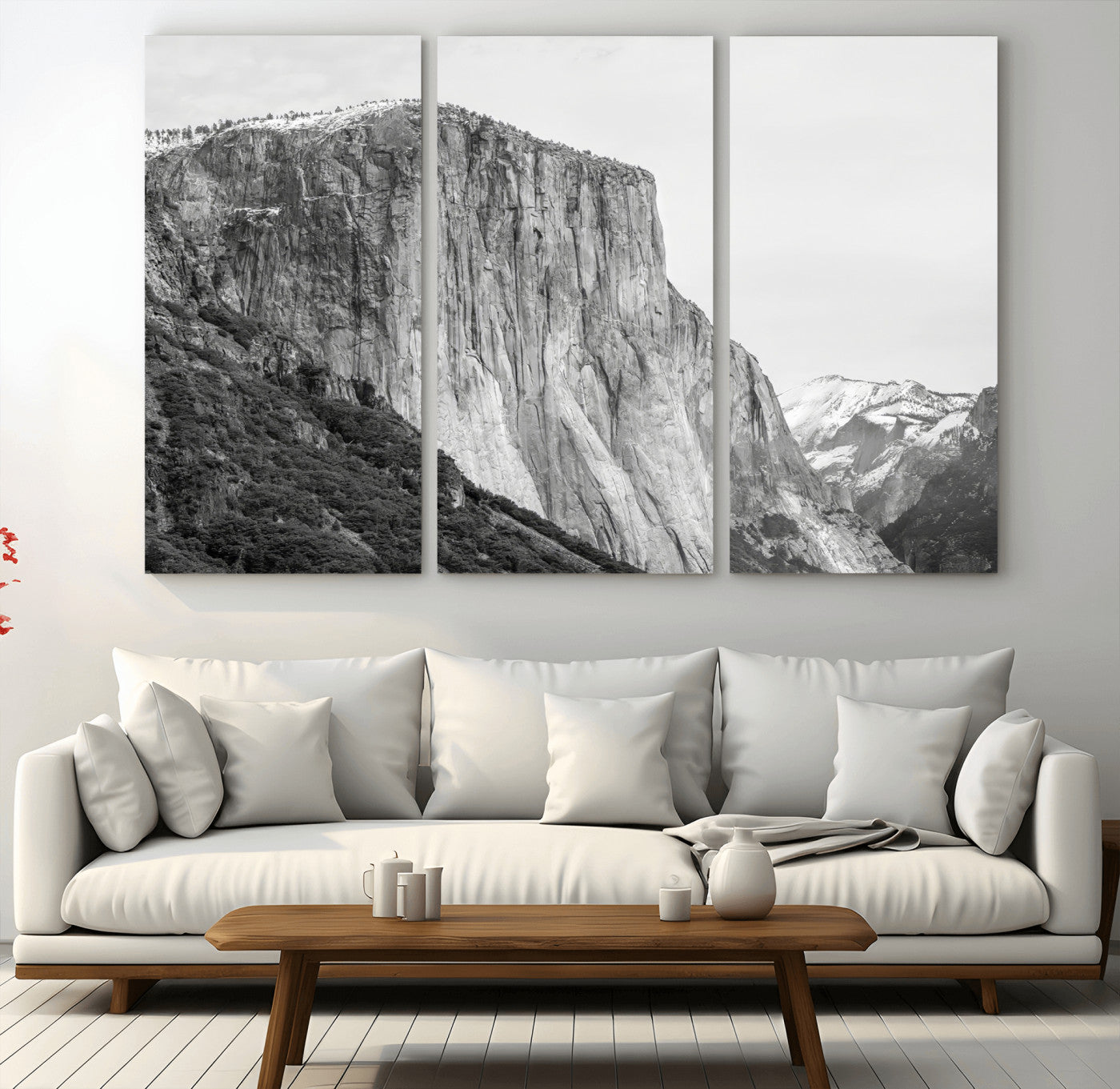39393420-MGV-CV-36X24 - El Capitan Yosemite Mountain Wall Art – Yosemite Cliff Canvas Print, Rugged Terrain and Timeless Wilderness Decor for Office, Living Room or Cabin