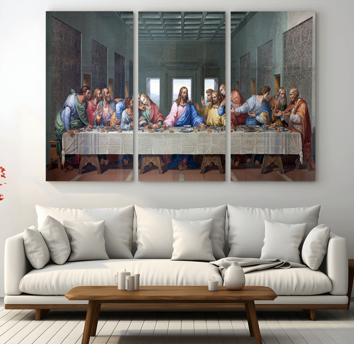 30401-MGV-CV-36X24-The Last Supper Multi Panel Canvas Wall Art