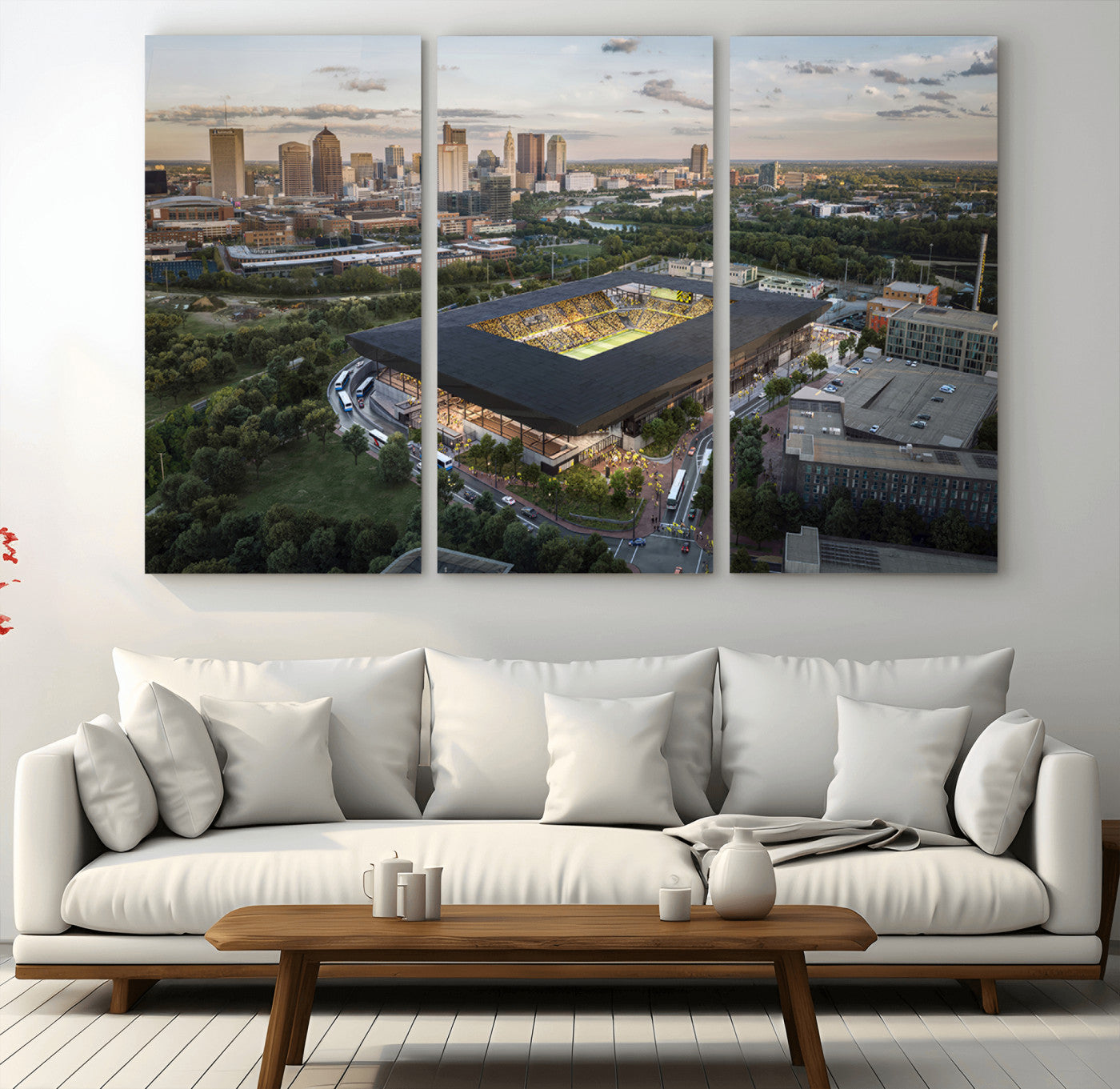 90971-MGV-CV-36X24-Columbus Crew Soccer Team Print - Columbus Crew Stadium Wall Art, Columbus Crew Soccer Wall Art