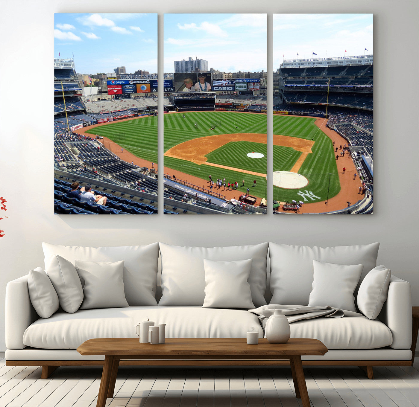 MGV-CV-48X32-3P - Buffalo Bills Stadium Wall Art - Buffalo Bills Decor- NFL Fans Gift, Perfect Sports Decor for Living