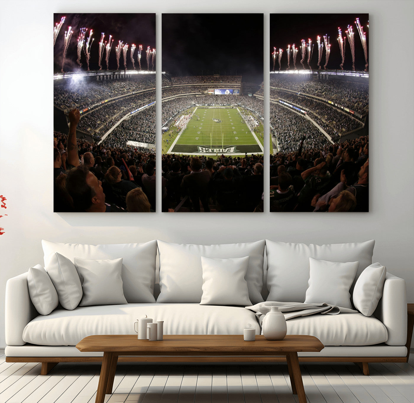 MGV-CV-48X32-3P - Eagles Field Stadium Wall Art - Philadelphia Eagles Football Team Print - Philadelphia Lincoln