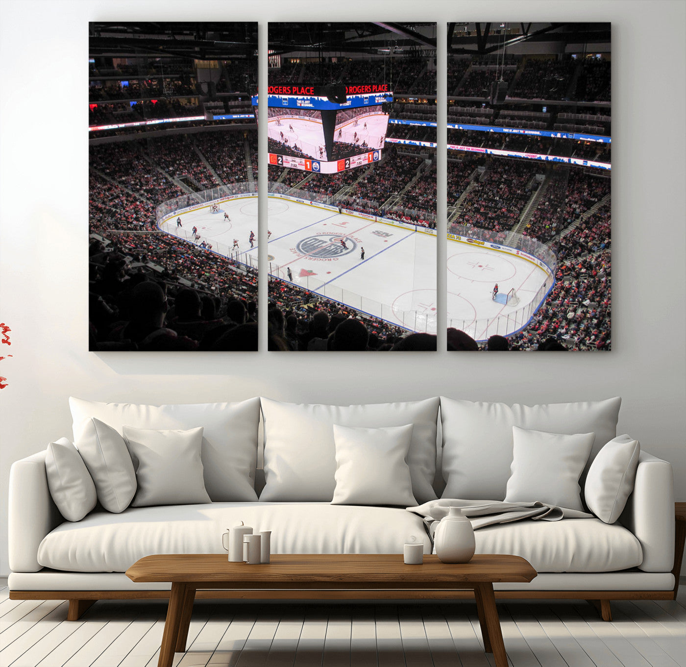 71180-MGV-CV-36X24-Rogers Place Edmonton Oilers Ice Hockey Stadium Wall Art, Rogers Place Edmonton Oilers Wall Art