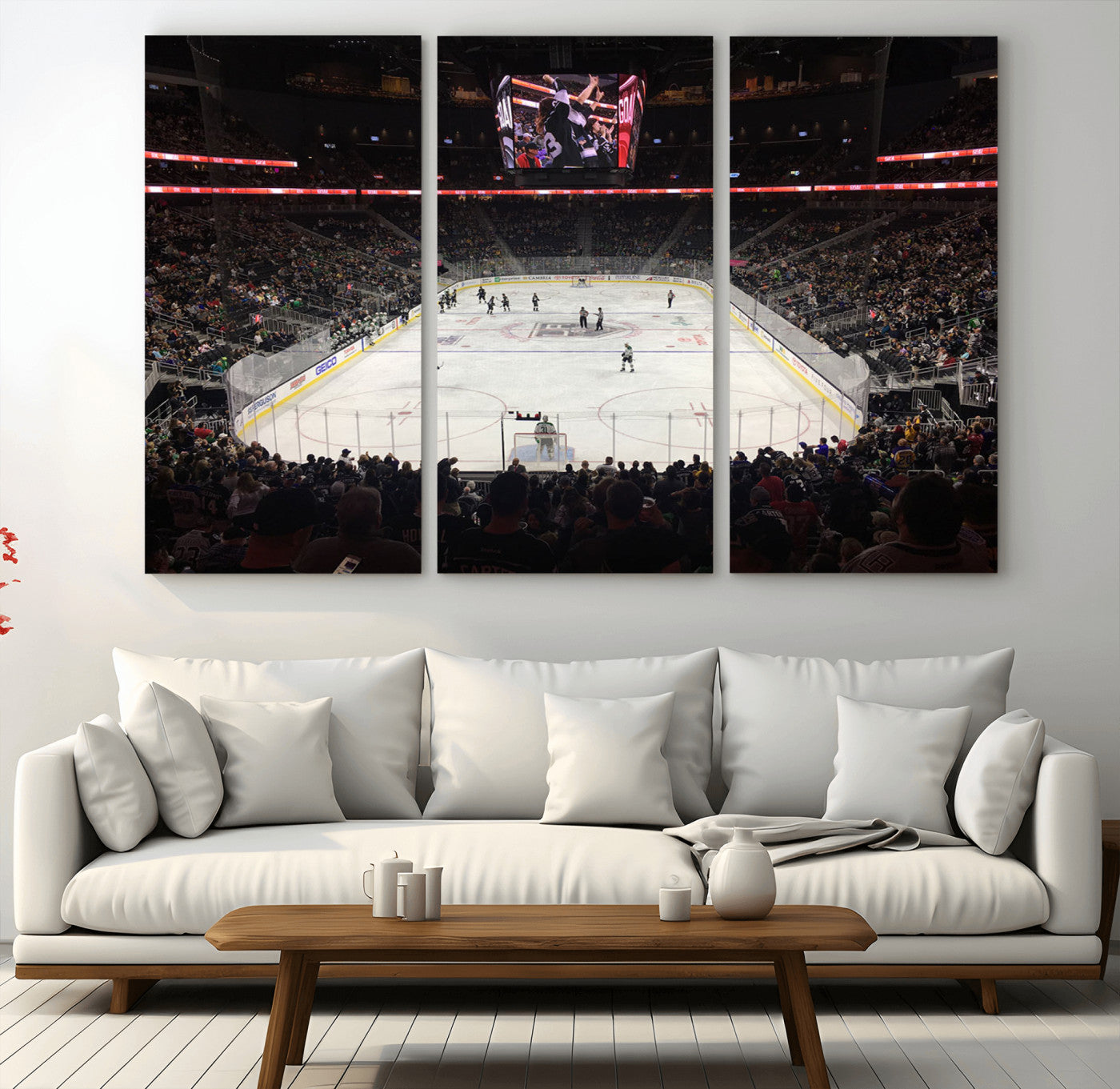 14802-MGV-CV-36X24-T Mobile Arena Paradise Nevada Vegas Golden Knights Ice Hockey Stadium Canvas Print Wall Art