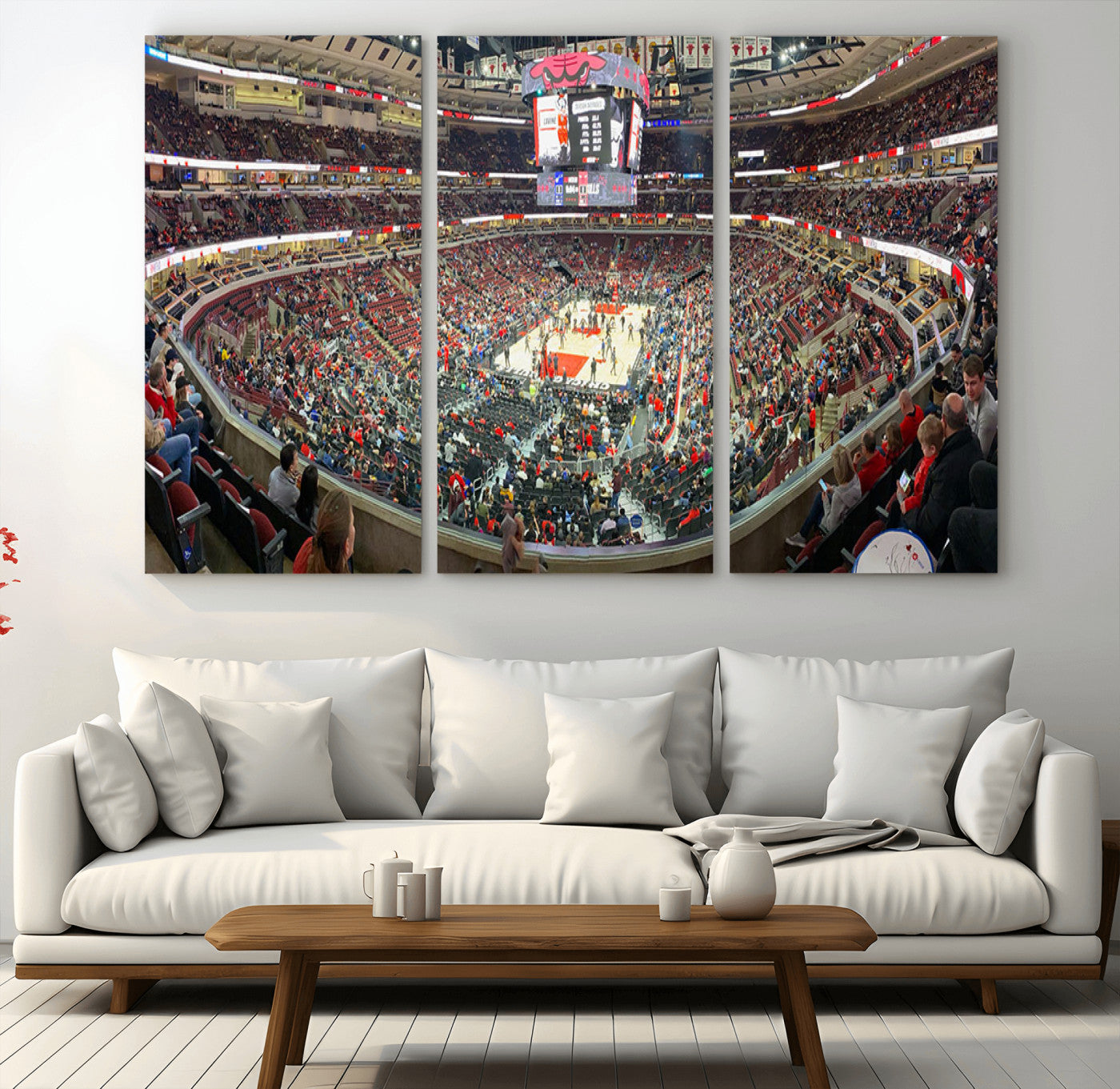 43481-MGV-CV-36X24-United Center Chicago Bulls Stadium Wall Art Canvas Print