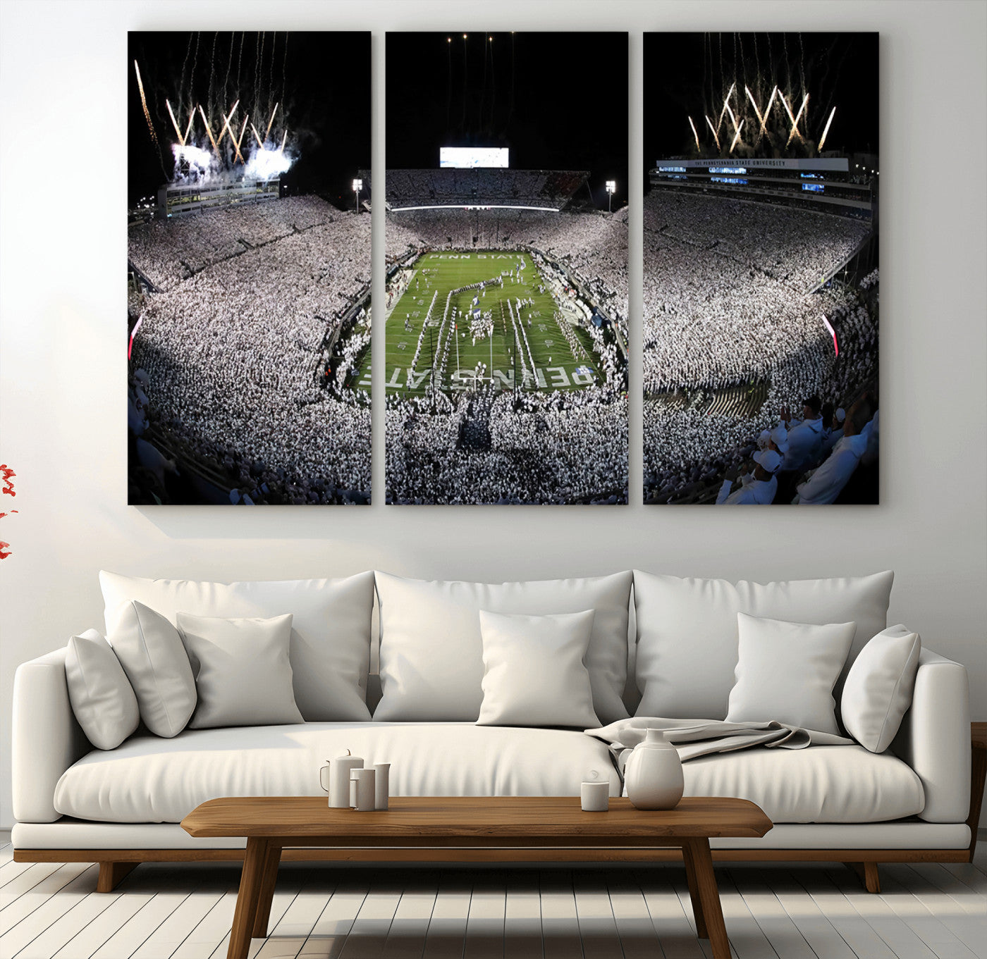 MGV-CV-48X32-3P - Penn State Beaver Stadium Canvas Wall Art - Nittany Lions Football Print