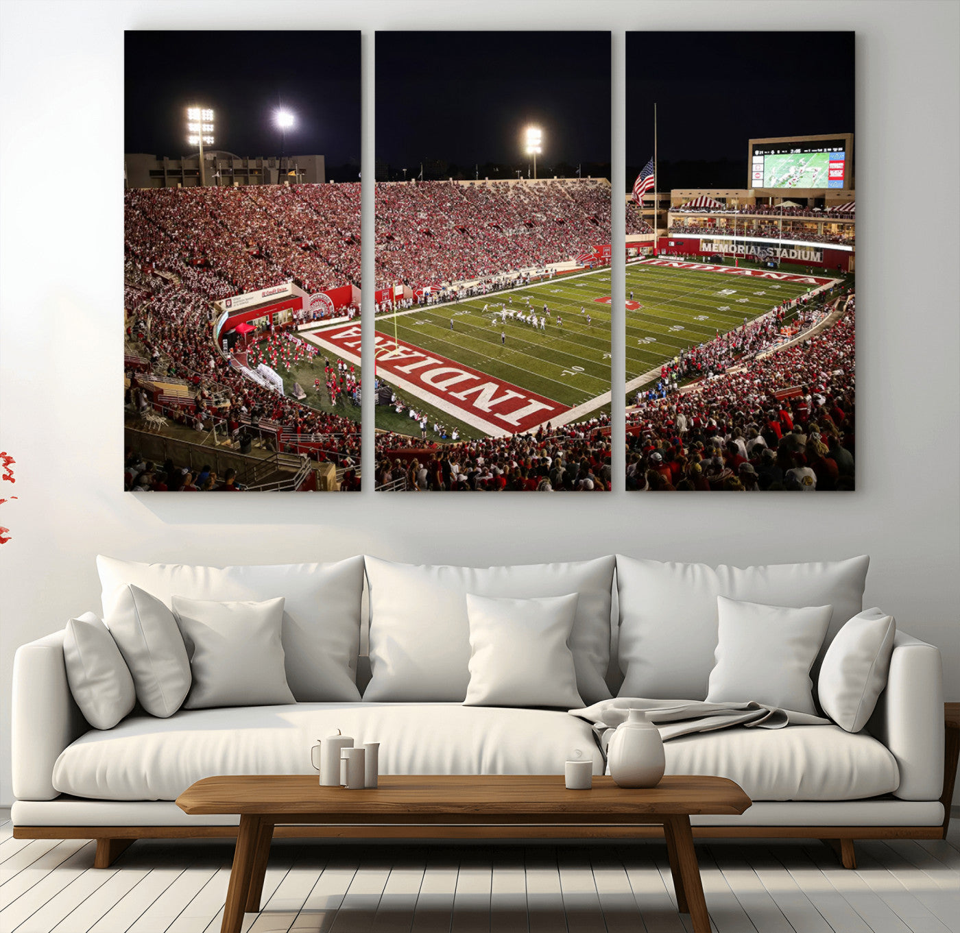 MGV-CV-48X32-3P - Indiana University Hoosiers Football Team Print Canvas