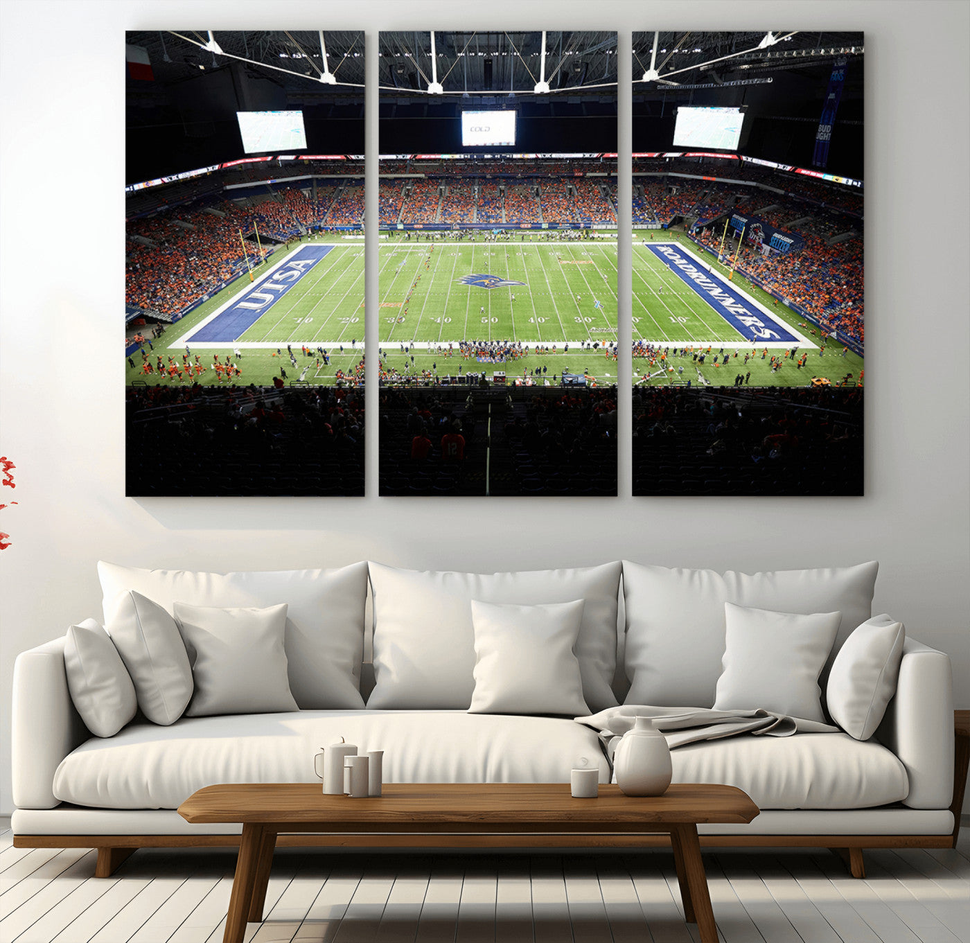MGV-CV-48X32-3P - The University of Texas at San Antonio Roadrunners Football Team Print - San Antonio Alamodome Wall