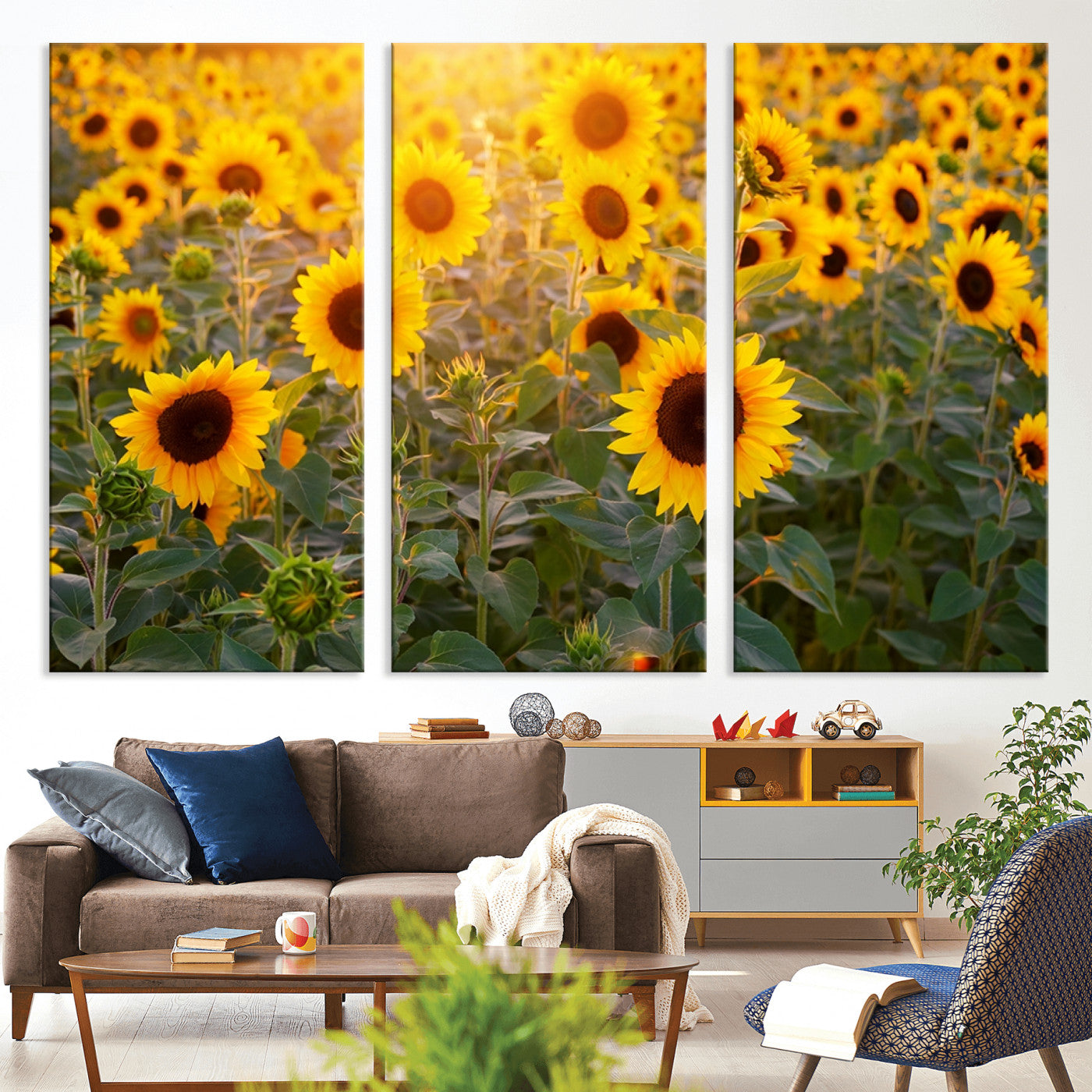 53685-MGV-CV-36X24-Sunflower Sunshine Wall Art Canvas Print