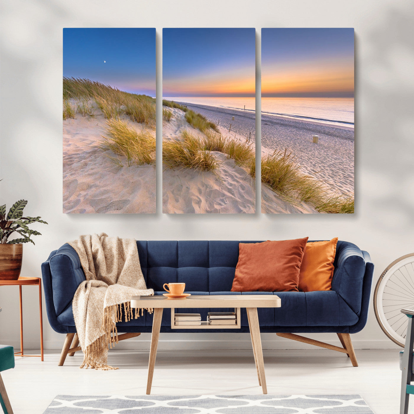 -Sunrise On The Beach Wall Art Canvas Print