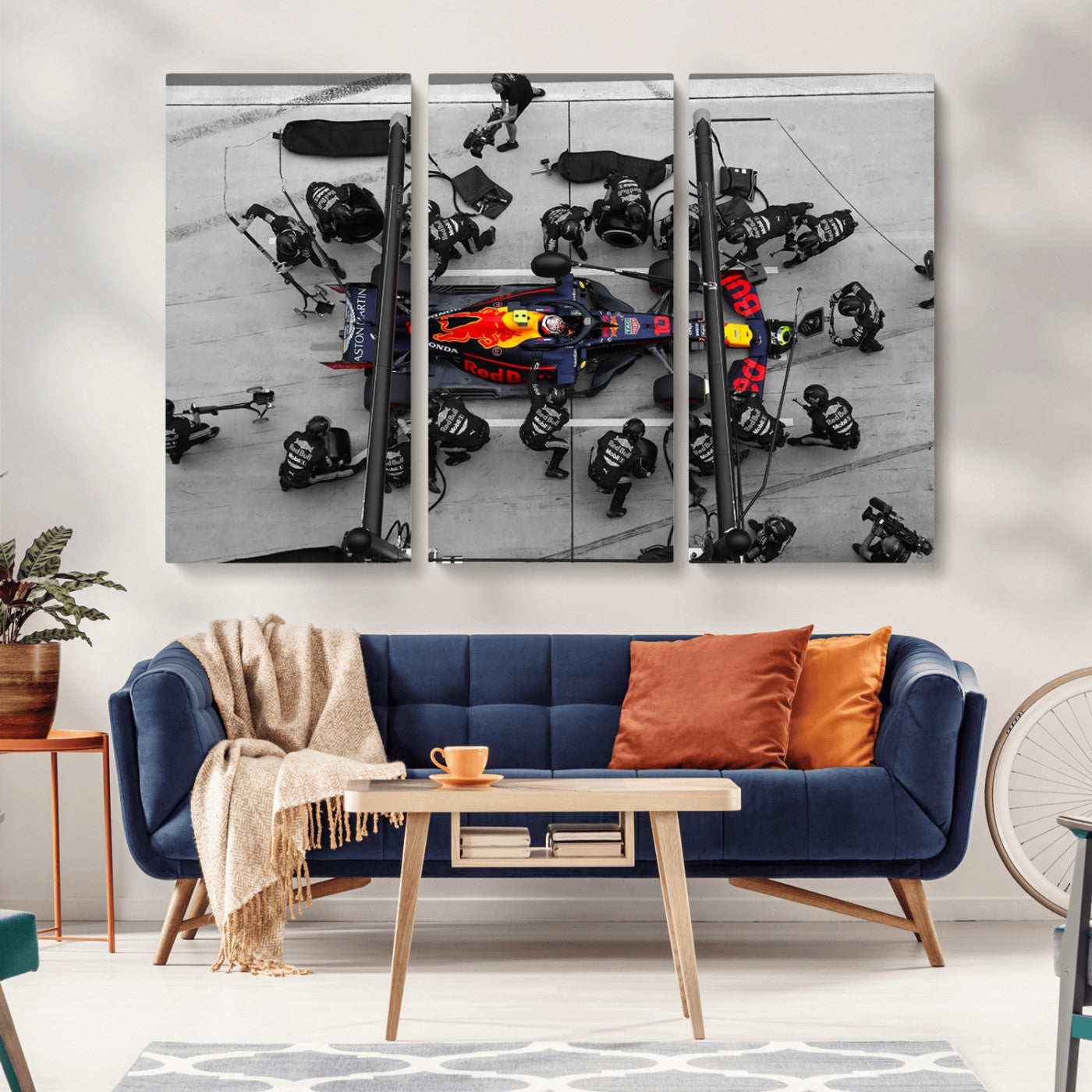 MGV-CV-48X32-3P - RedBull Formula 1 Canvas Wall Art Print