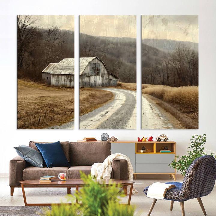 Vintage Barn for Farmhouse Wall Decor Canvas Print