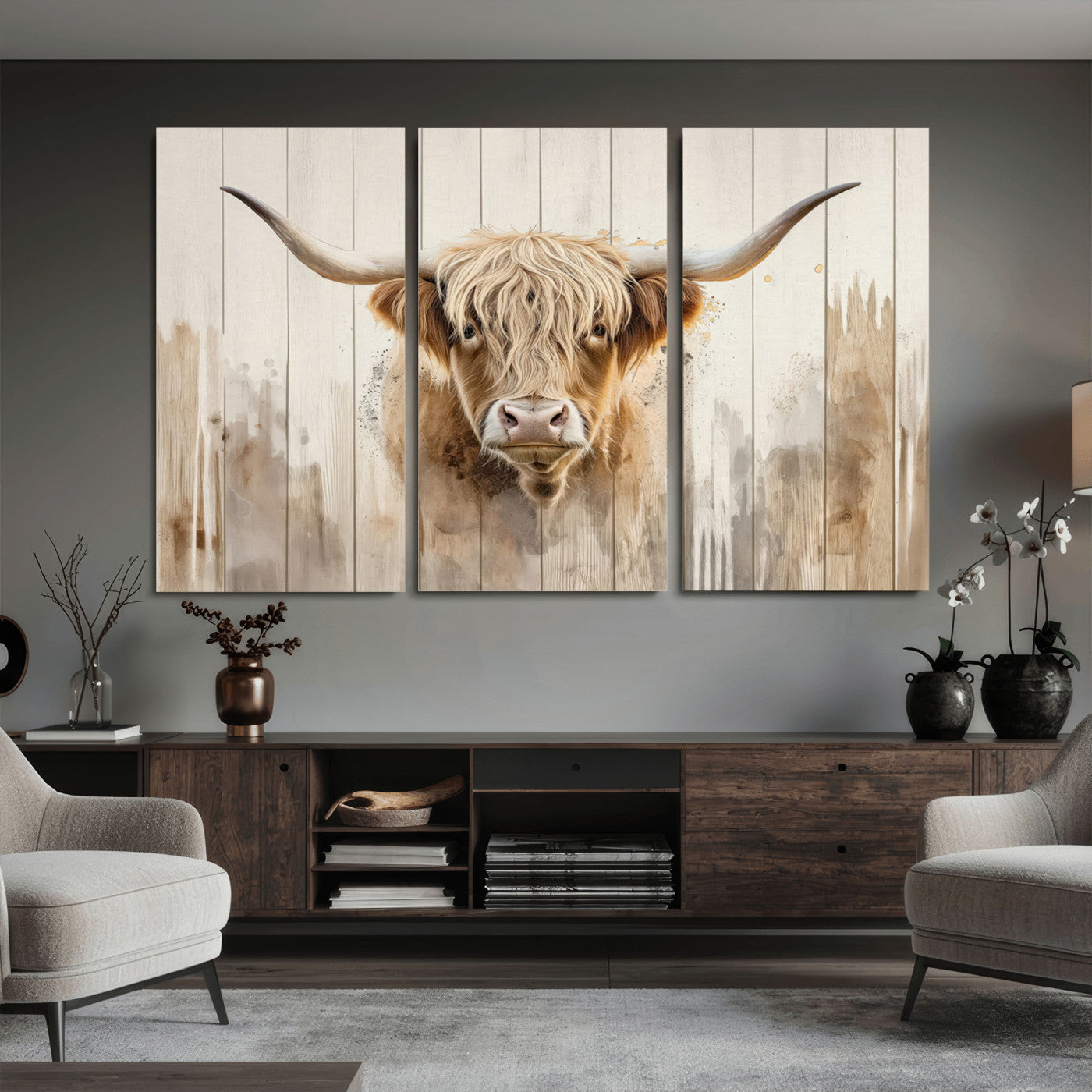 83059-MGV-CV-36X24 - Vibrant Autumn Landscape Canvas Wall Art - Fall Foliage and Mountain View Print for Home, Farmhouse, and Cozy Cabin Decor, Ready to Hang