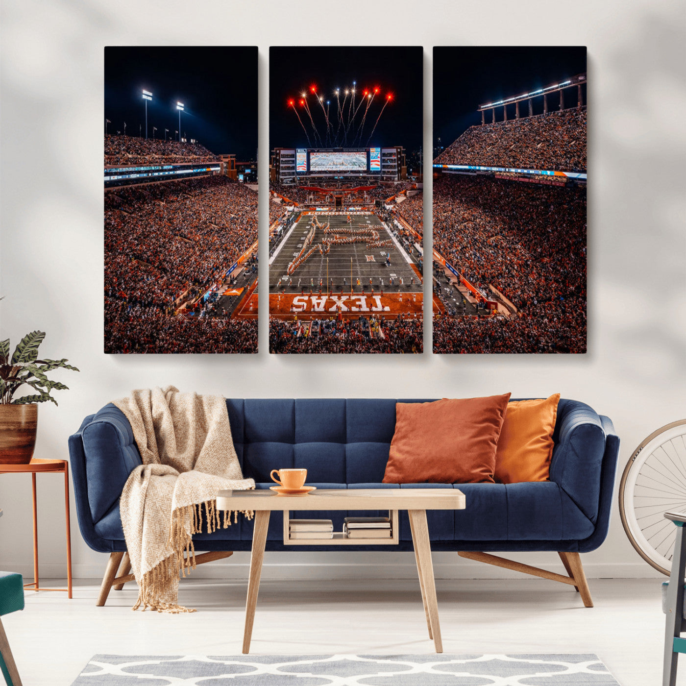 MGV-CV-48X32-3P - Texas Memorial Stadium Wall Art Canvas Print