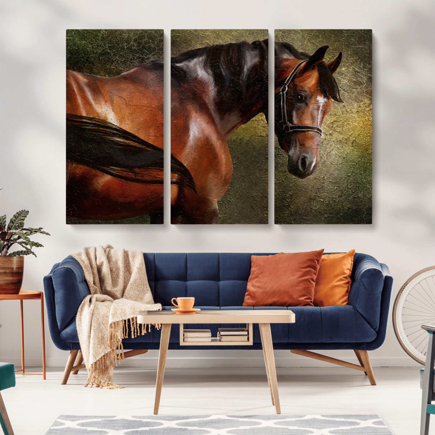 MGV-CV-48X32-3P - Wild Horses Wall Art Canvas Print