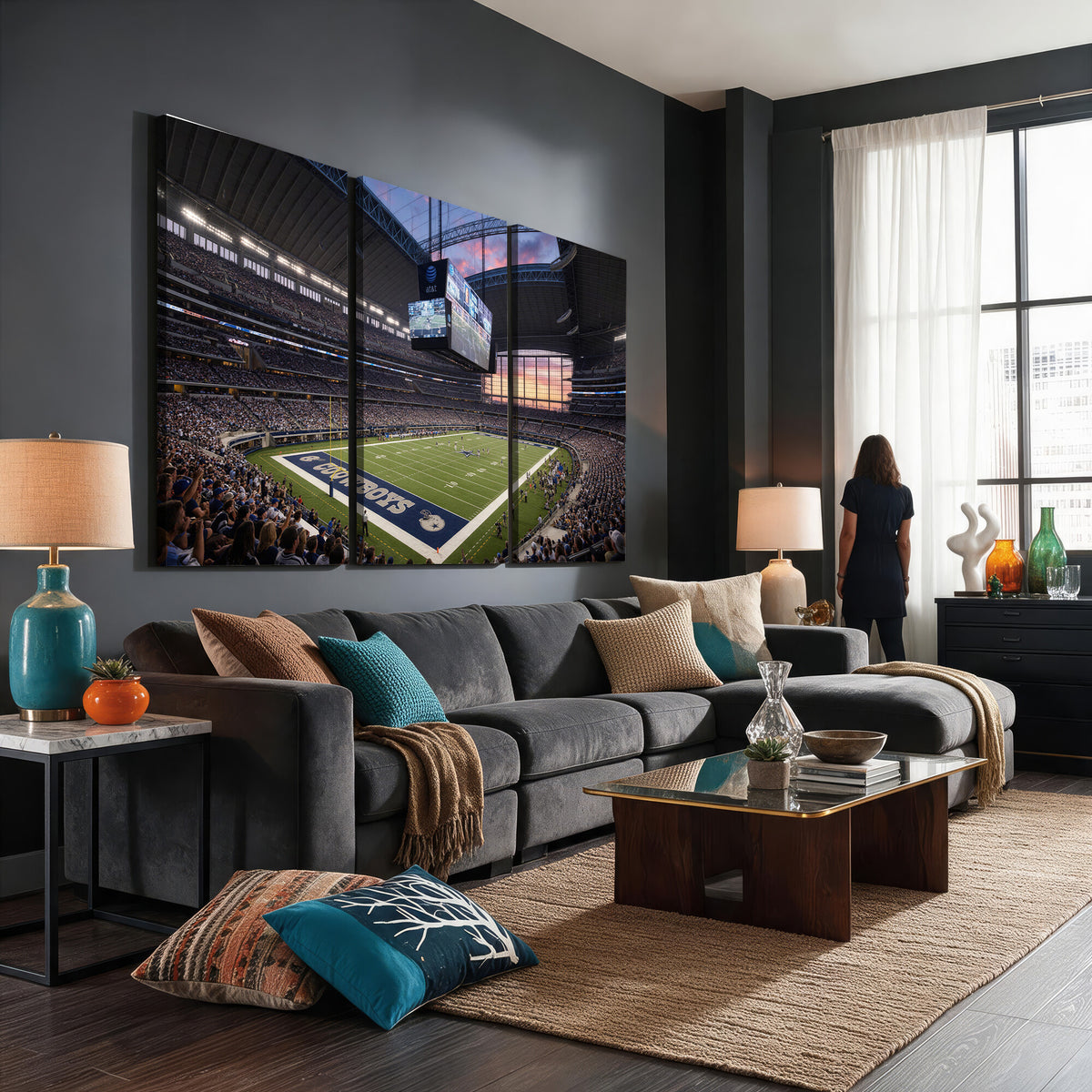25449193-MGV-CV-36X24 - Stadium Wall Art Canvas Print