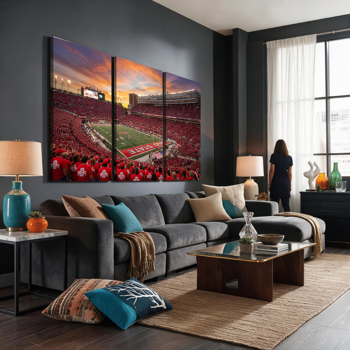 73119077-MGV-CV-36X24 - Stadium Wall Art Canvas Print