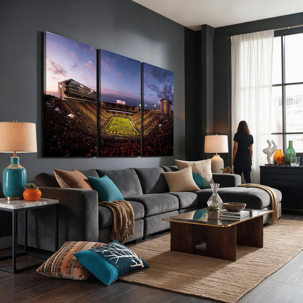 49683861-MGV-CV-36X24 - Stadium Wall Art Canvas Print