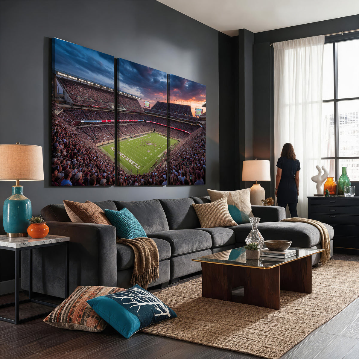 55475837-MGV-CV-36X24 - Stadium Wall Art Canvas Print