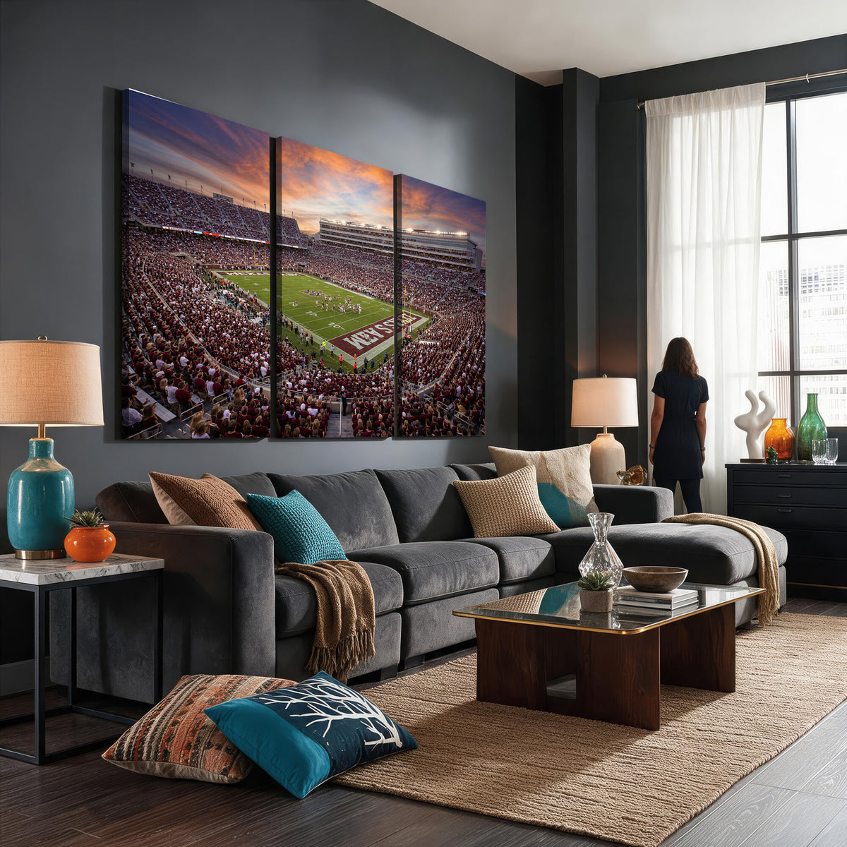 66624578-MGV-CV-36X24 - Stadium Wall Art Canvas Print