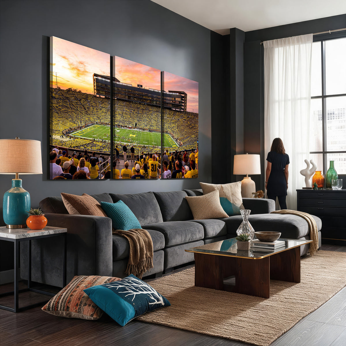 27265223-MGV-CV-36X24 - Stadium Wall Art Canvas Print