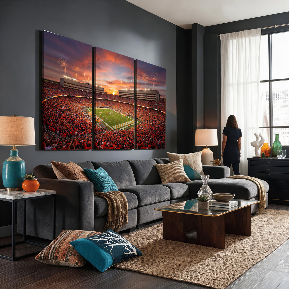 66964685-MGV-CV-36X24 - Stadium Wall Art Canvas Print