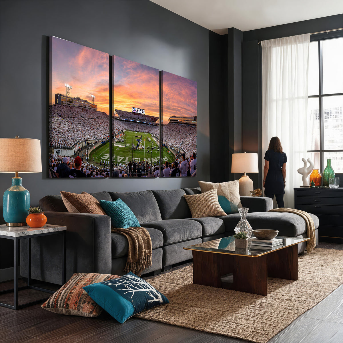 53161432-MGV-CV-36X24 - Stadium Wall Art Canvas Print